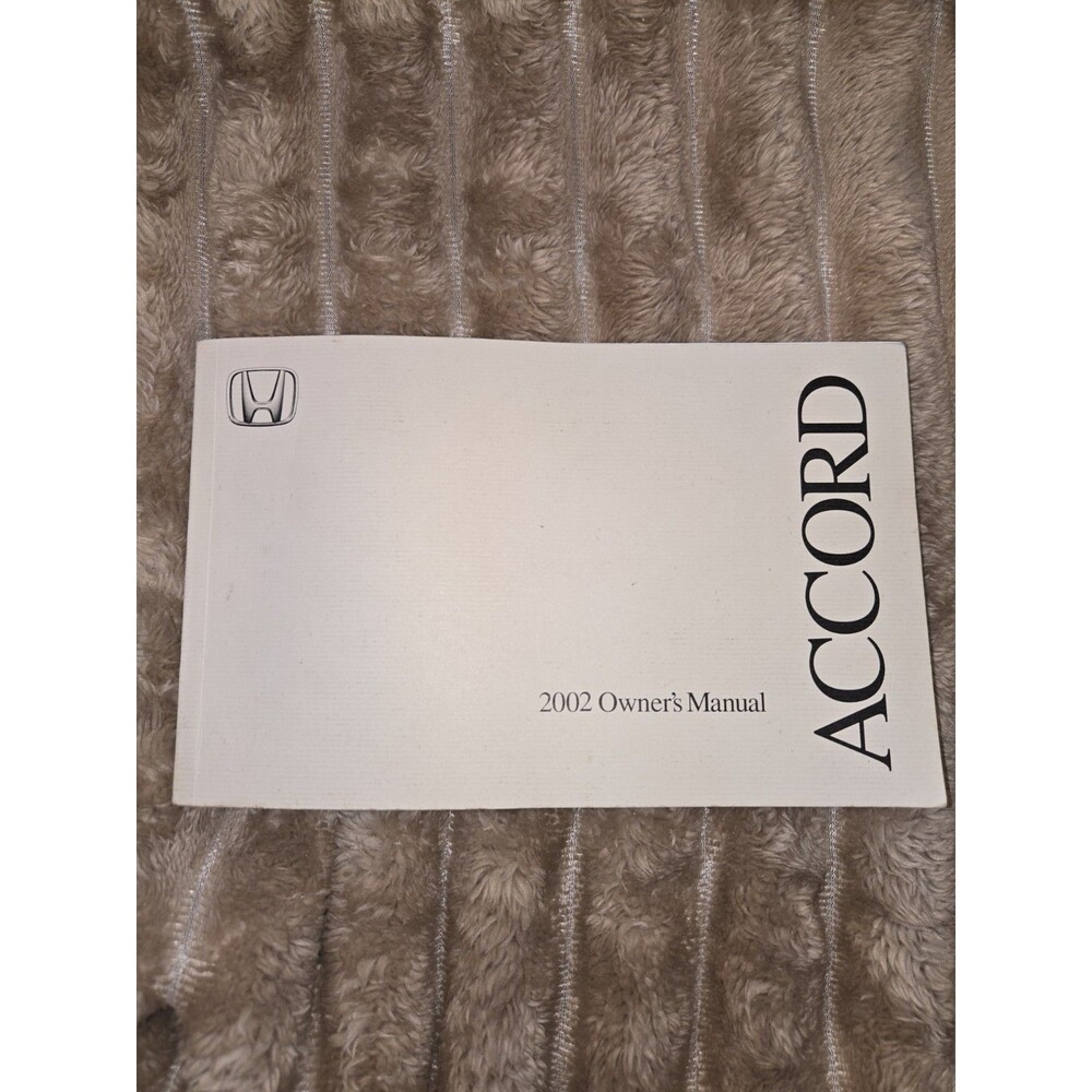 2002 Honda Accord Sedan Owners Manual